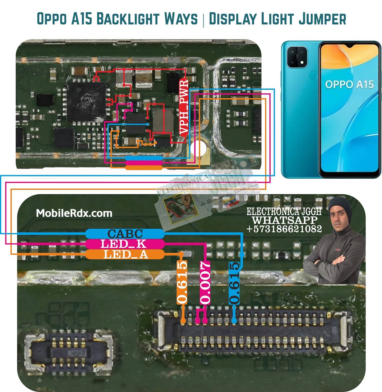 حل مشكلة اضاءة الشاشة اوبو Oppo A15 Oppo-A15-Backlight-Ways-_-Repair-Display-Light-Problem