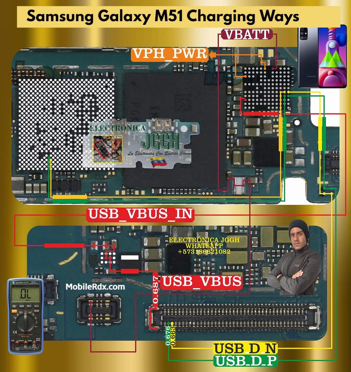 Repair  Samsung Galaxy M51 Not Charging or Charging Ways