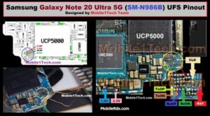 Samsung Galaxy Note 20 Ultra 5G UFS ISP Pinout   Test Point 300x166