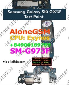 Samsung Galaxy S10 G973F Test Point &ndash; EDL 9008 Mode 243x300