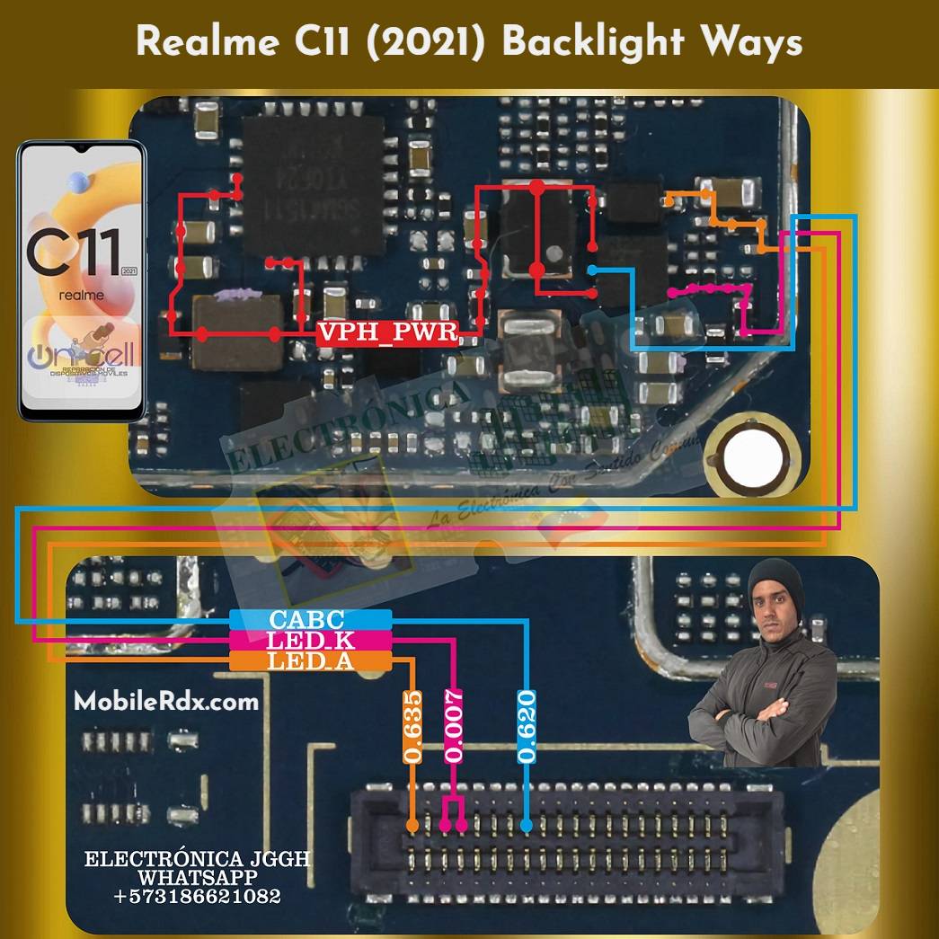 Realme C11 Backlight Ways   Repair Display Light Problem