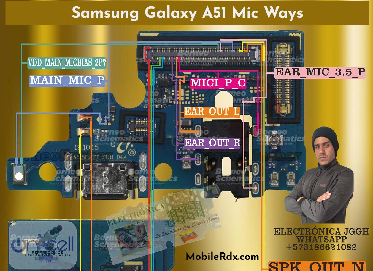 Repair  Samsung Galaxy A51 Mic Not Working Problem Mic Ways