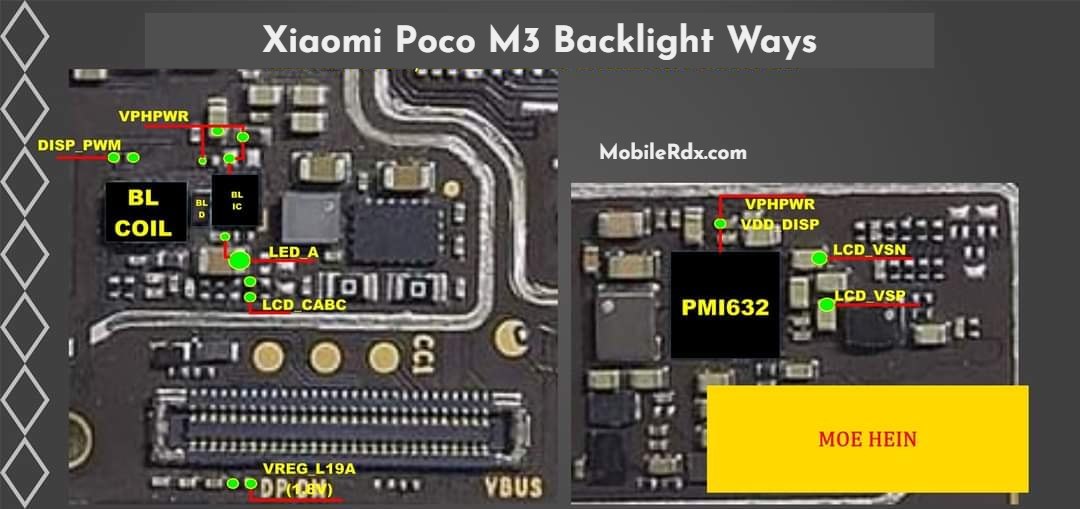 Xiaomi Poco M3 Backlight Ways Repair Display Light Problem