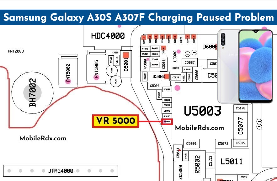 Repair  Samsung Galaxy A30S A307F Charging Paused Problem   Battery Temperature Error