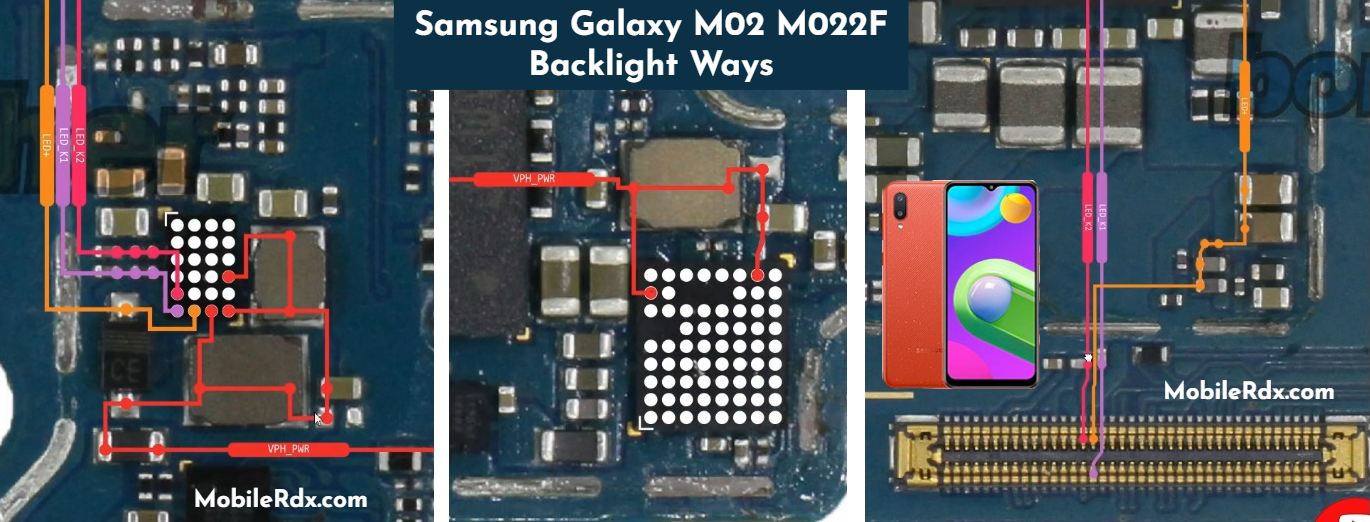 Samsung Galaxy M02 M022F Backlight Ways LCD Light Problem