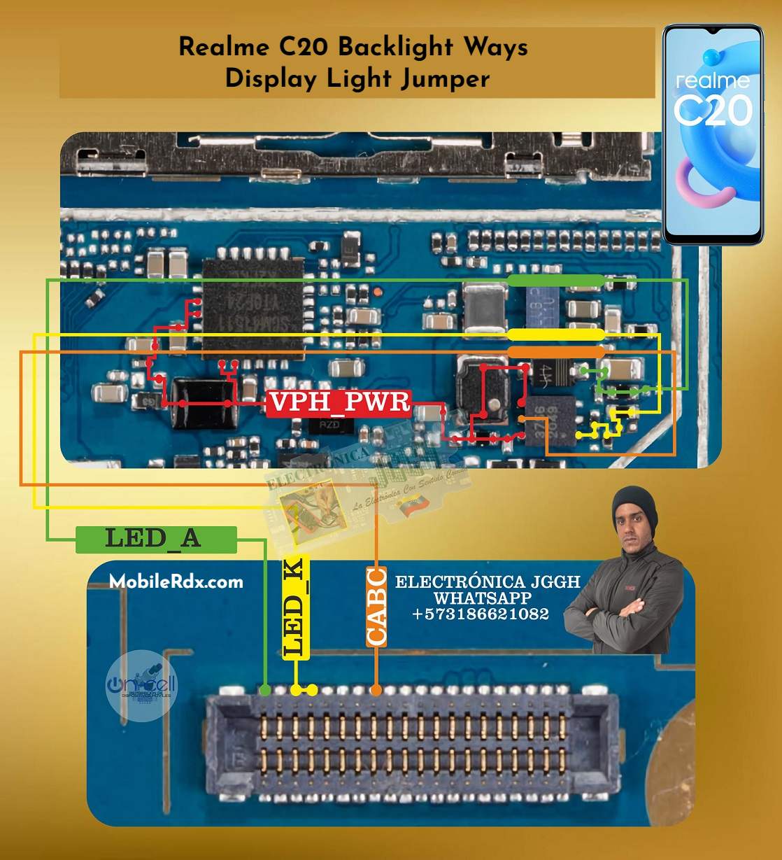 Realme C20 Backlight Ways   Repair Display Light Problem