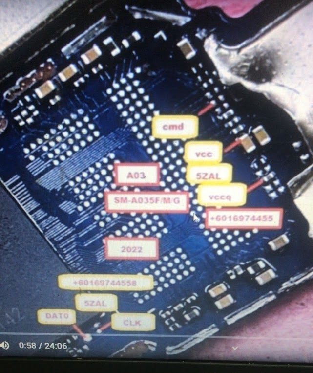 Samsung Galaxy A03 A035F ISP PinOUT 3