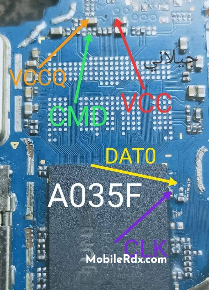 Samsung Galaxy A03 A035F ISP PinOUT