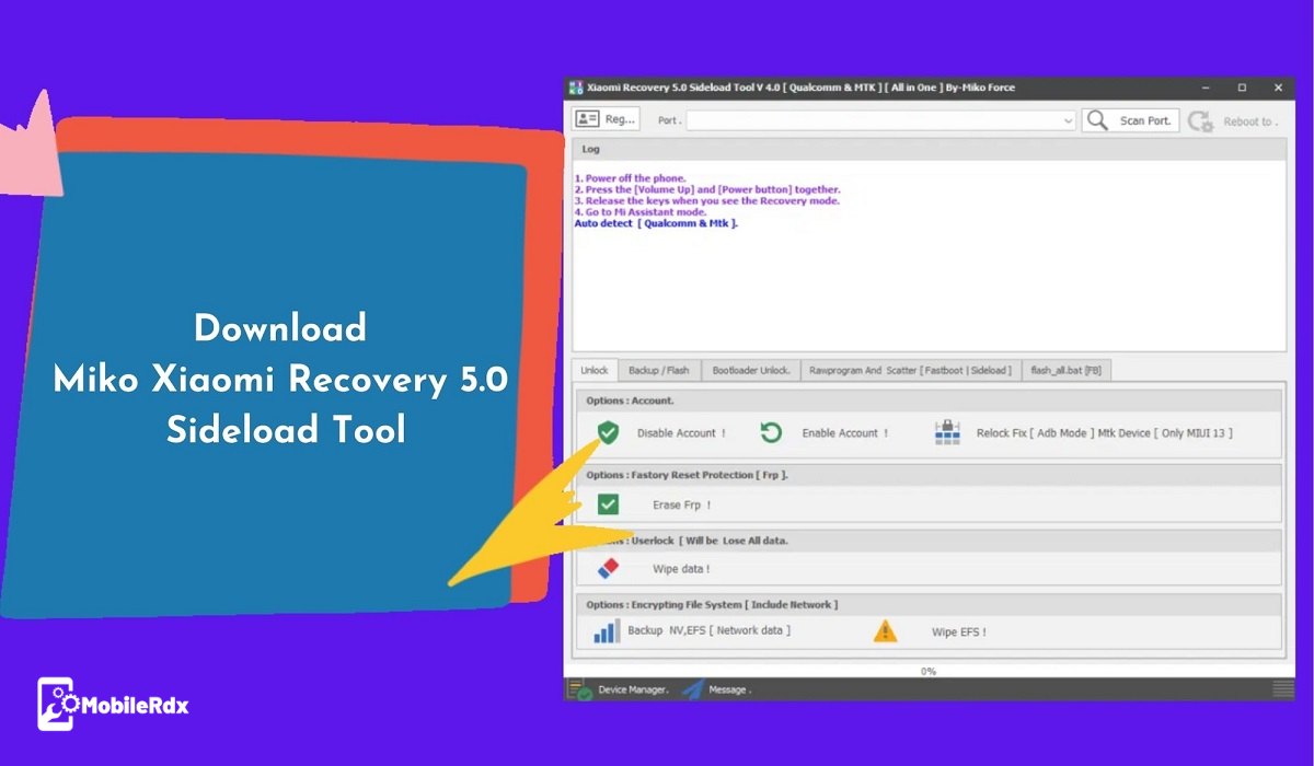Download Miko Xiaomi Recovery 5.0 Sideload Tool 1