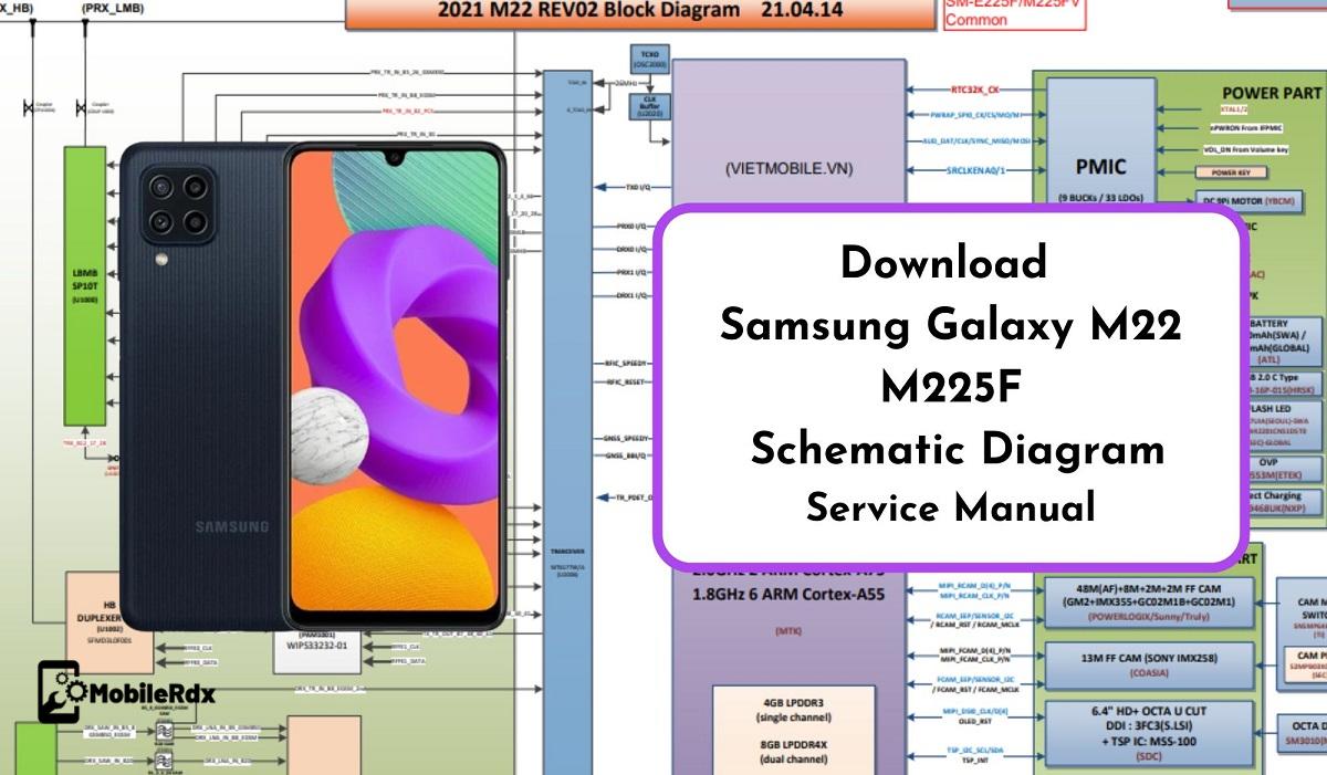 تحميل مخطط سامسونج M22 لاصلاح الاعطال Download-Samsung-Galaxy-M22-Schematic-Diagram-Service-Manual