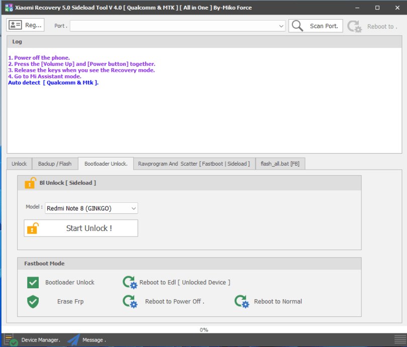 Miko Xiaomi Recovery 5.0 Sideload Tool V4.0