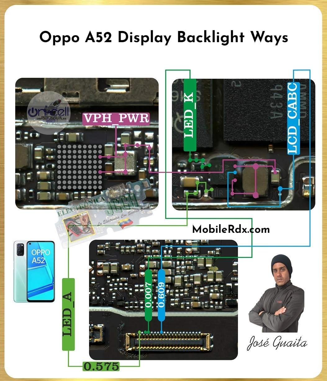 Repair Oppo A52 Display Light Problem   Backlight Ways