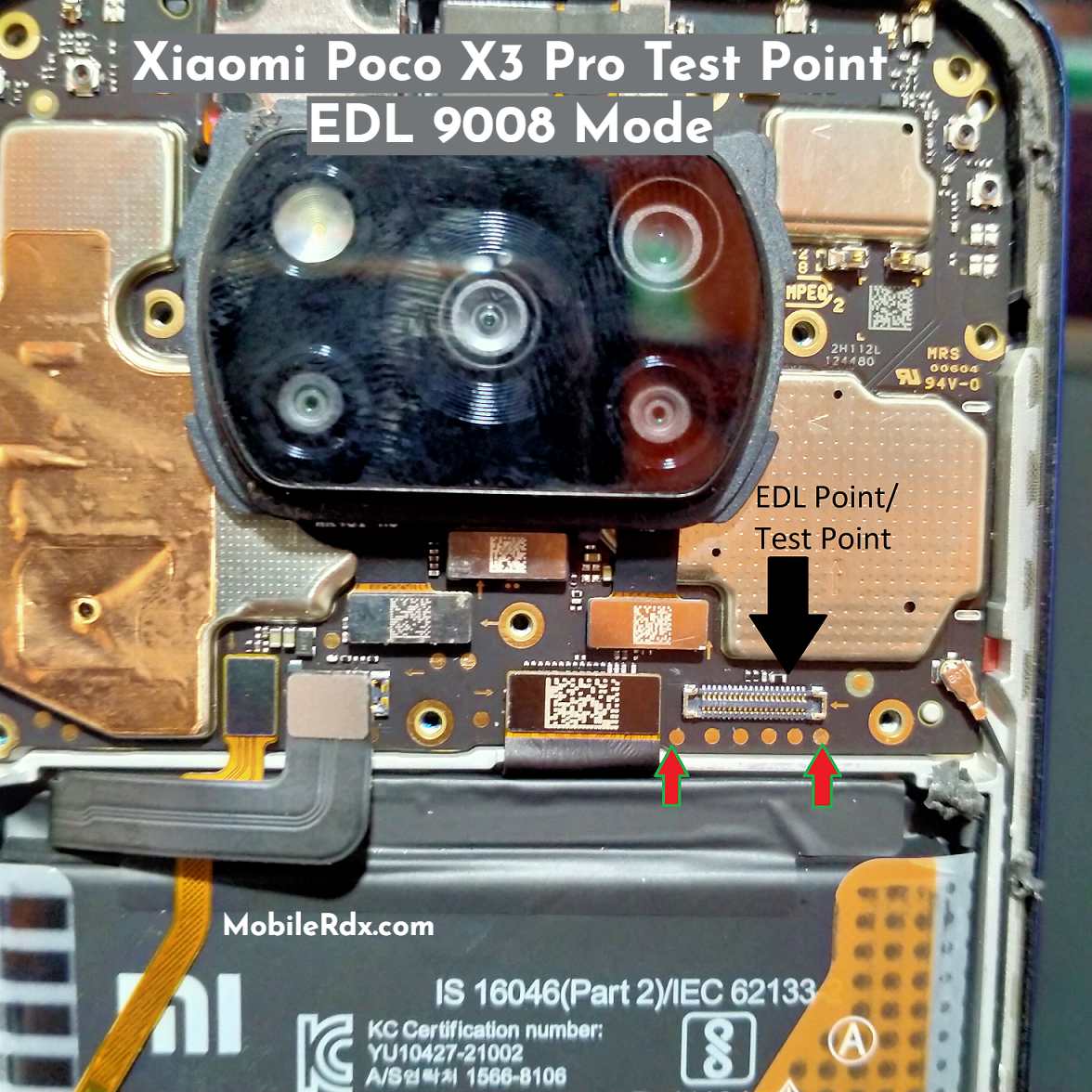 Xiaomi Poco X3 Pro Test Point For EDL 9008 Mode