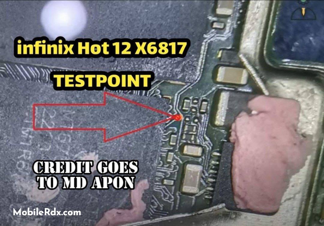 Infinix Hot 12 Test Point to Remove Pattern FRP And Flashing