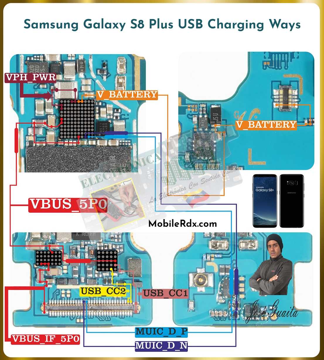 Repair  Samsung Galaxy S8 Plus Not Charging Problem Charging Ways