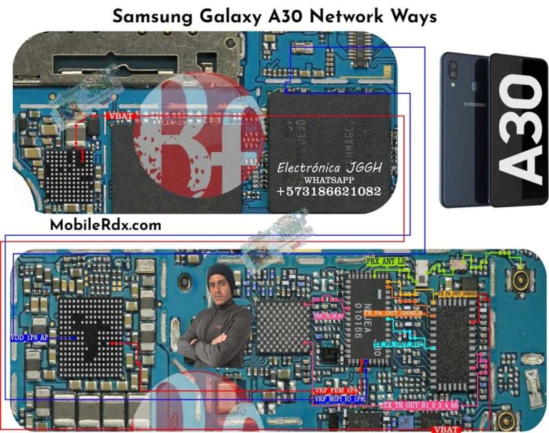 حل مشكلة مسار شبكة سامسونج A30 Samsung-Galaxy-A30-Network-Ways-_-Repair-No-Service-and-Signal-Problem-768x606