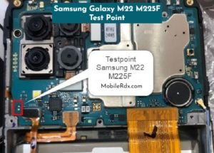 Samsung Galaxy M22 M225F Test Point to Remove Pattern FRP And Flashing 300x215