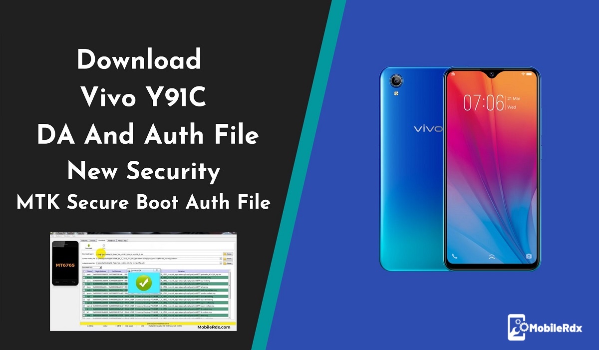 Download Vivo Y91C DA And Auth File New Security MTK Secure Boot Auth File