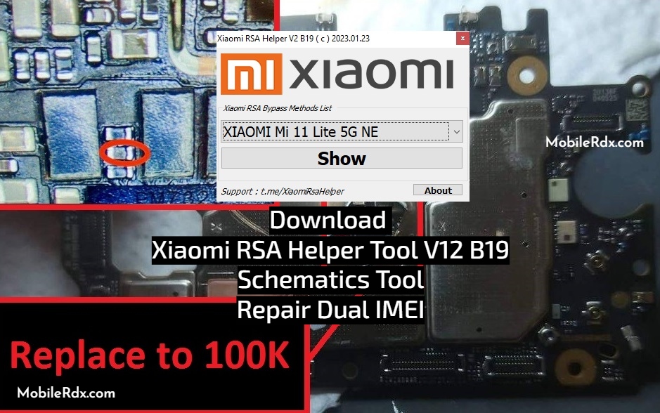 Download Xiaomi RSA Helper Tool V12 B19   Schematics Tool