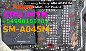Samsung Galaxy A04 A045F M ISP PinOUT   Test Point Image 300x179