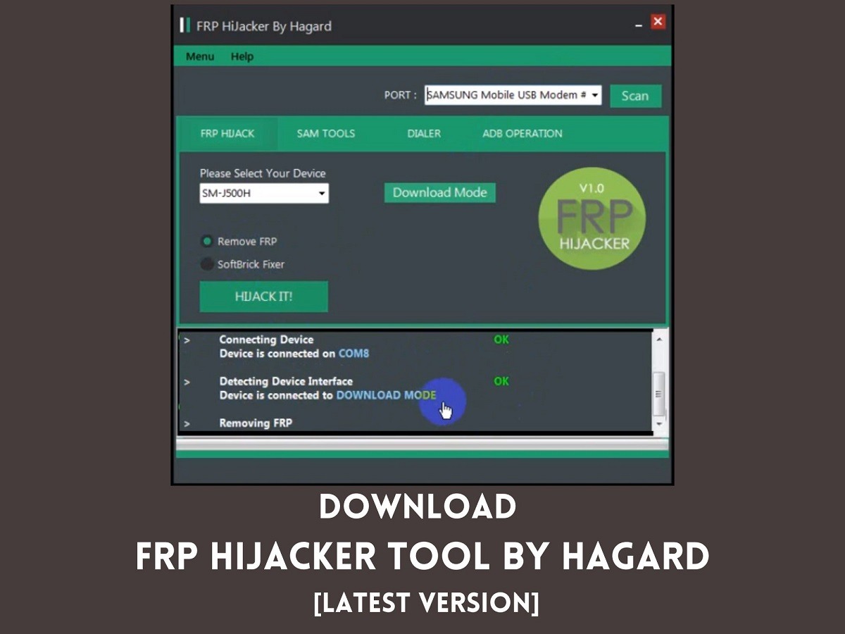 Download Samsung FRP Hijacker Tool Latest Version