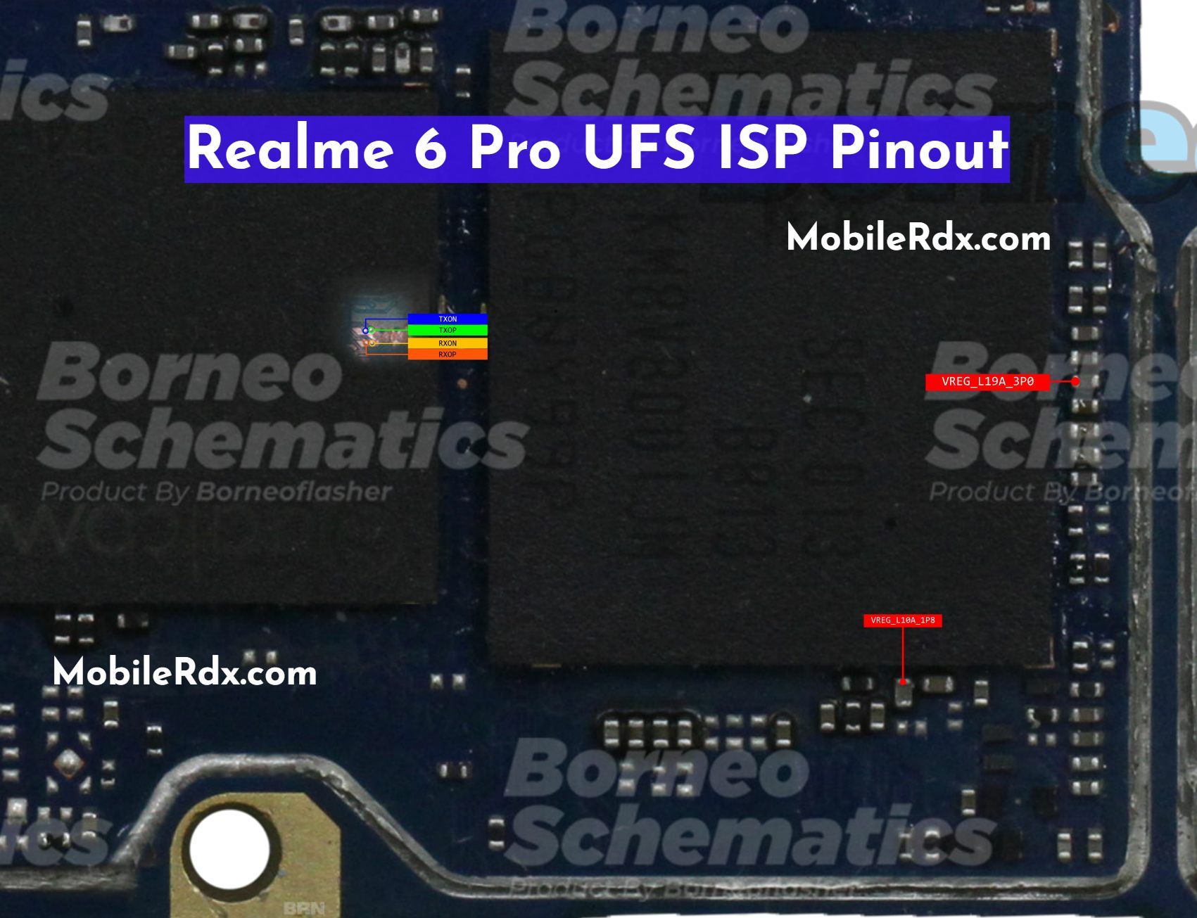 Realme 6 Pro ISP UFS Pinout   Test Point
