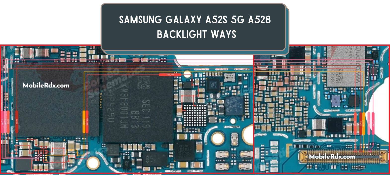 Samsung Galaxy A52s A528 Backlight Ways   Repair Display Light Problem