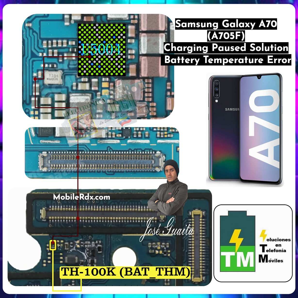 Samsung Galaxy A70 Charging Paused Solution   Battery Temperature Error