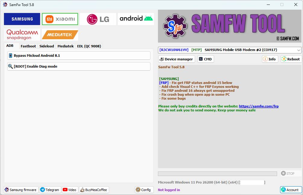 SamFw V5.8 SamFw V5.8
