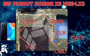 Honor X6 EMMC ISP Pinout   Test Point Image 300x188