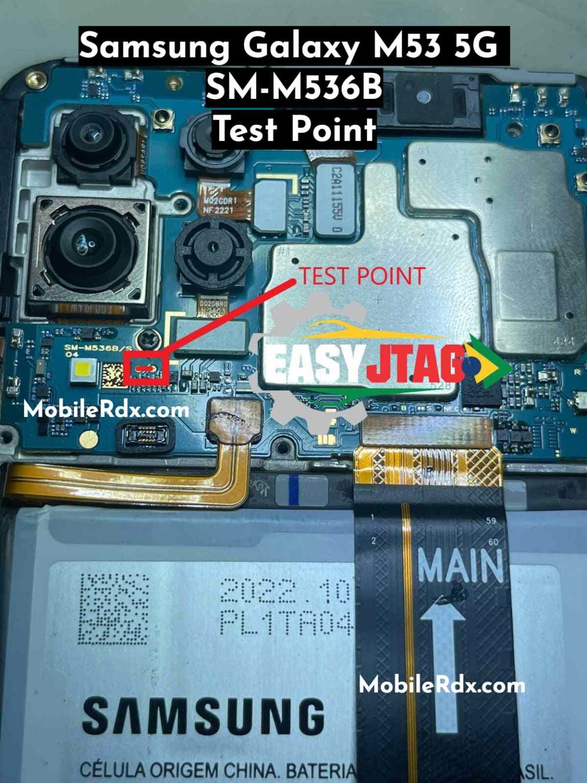 Samsung Galaxy M53 5G Test Point to Remove Pattern, FRP And Flashing