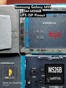 Samsung Galaxy M52 SM M526B UFS ISP Pinout 225x300
