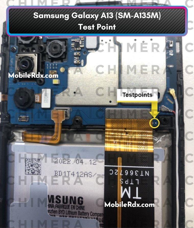 Samsung Galaxy A13 ISP Test Point, Bypass FRP lock, Clear User Locks