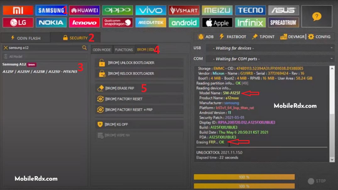 Samsung A12 SM A127F FRP Bypass Using UnlockTool Samsung A12 SM A127F FRP Bypass Using UnlockTool