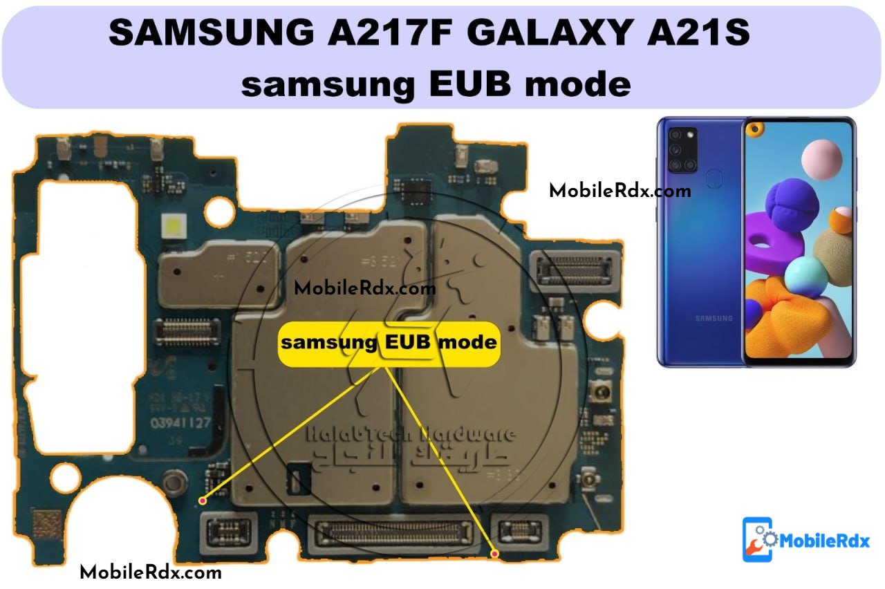 Samsung Galaxy A21s SM A217F Test Point EUB Mode