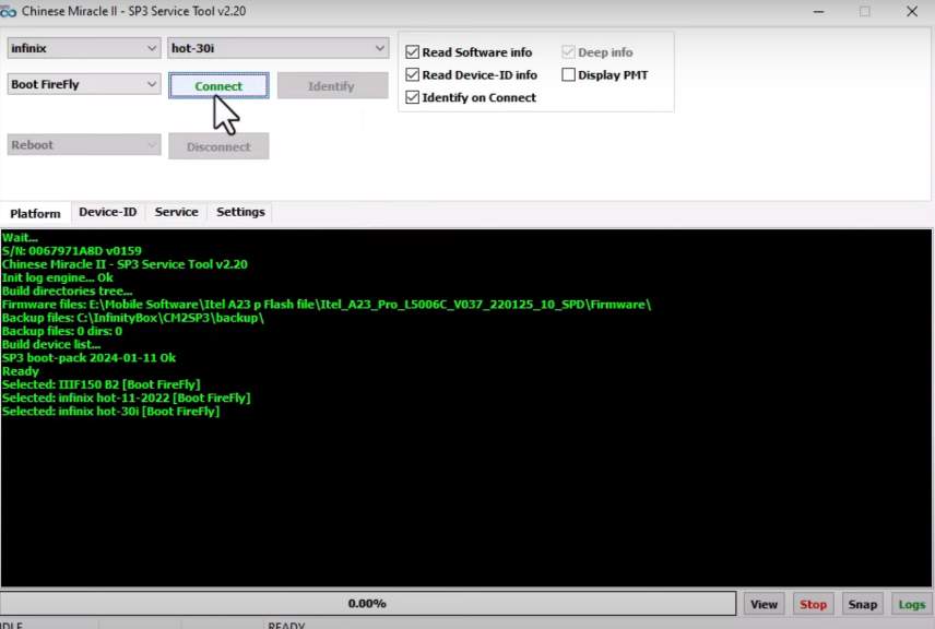 Infinity CM2SP3 Tool Version Info Infinity CM2SP3 Tool Version Info