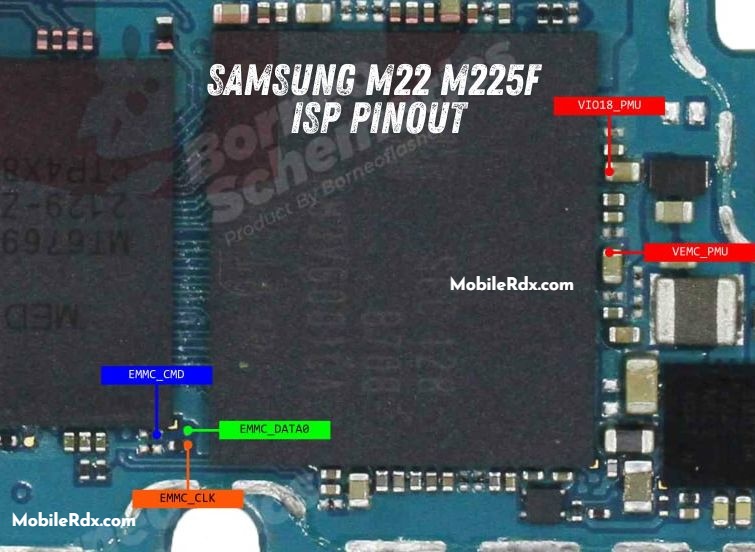 Samsung M22 M225F ISP PinOUT Samsung M22 M225F ISP PinOUT
