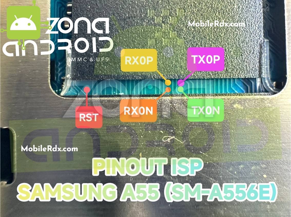 Samsung Galaxy A55 SM A556 ISP PinOUT VARIANTE 2 Samsung Galaxy A55 SM A556 ISP PinOUT VARIANTE 2