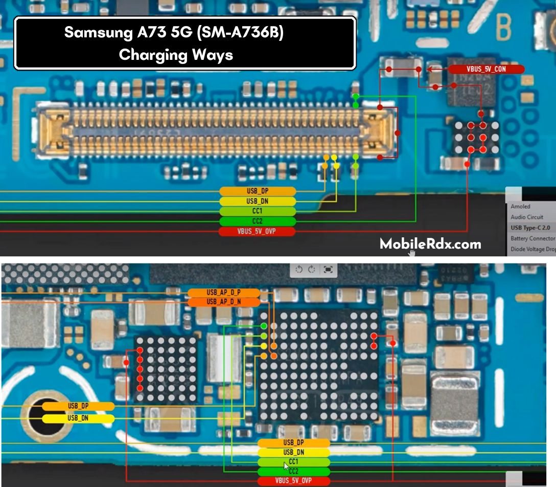 Samsung A73 5G SM A736B Charging Ways Samsung A73 5G SM A736B Charging Ways
