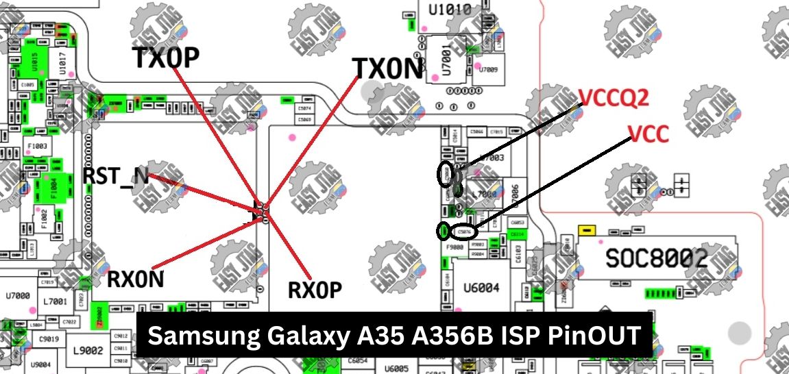 Samsung Galaxy A35 A356E ISP PinOUT Samsung Galaxy A35 A356E ISP PinOUT
