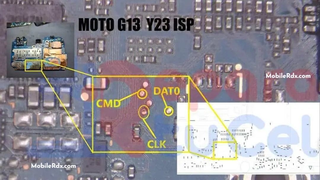 Motorola Moto G13 UFS ISP PinOUT Motorola Moto G13 UFS ISP PinOUT