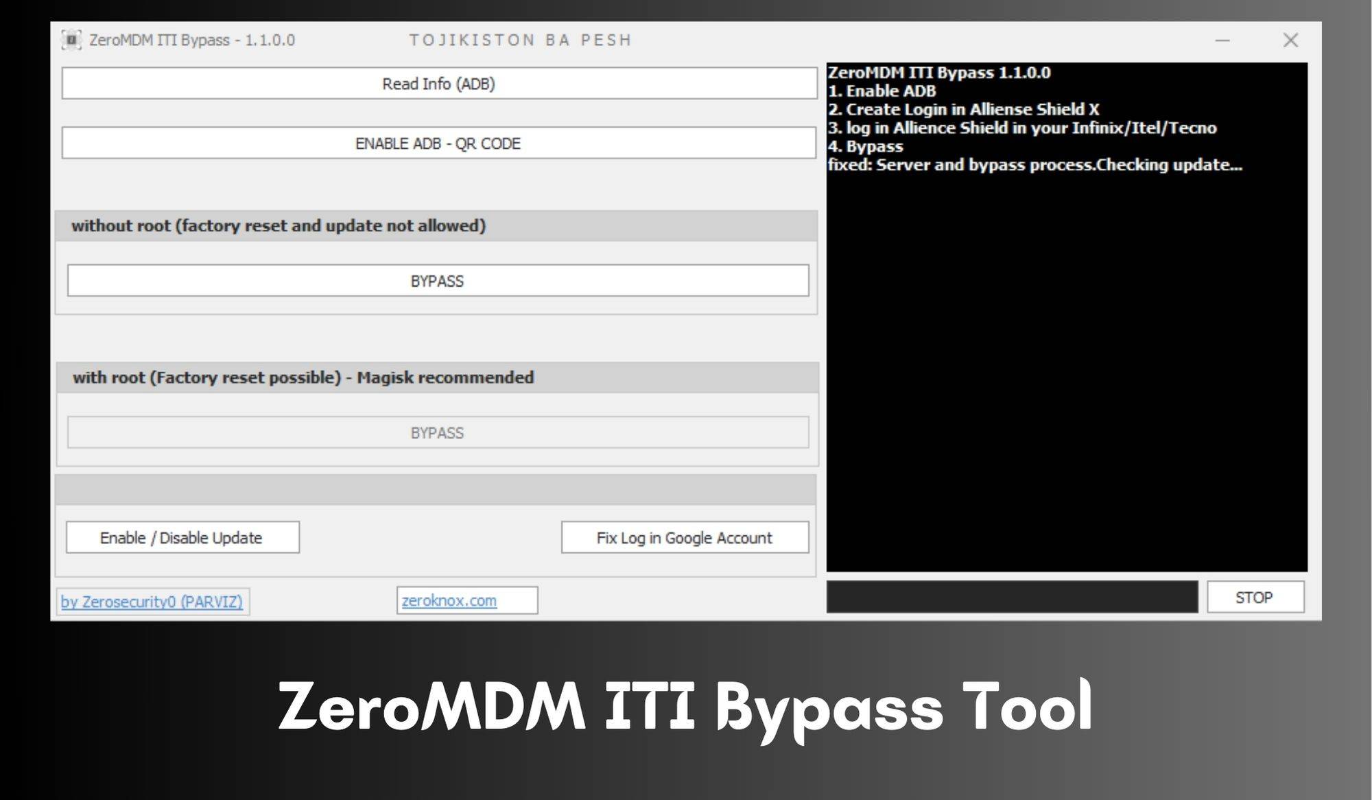 ZeroMDM ITI Bypass Tool ZeroMDM ITI Bypass Tool