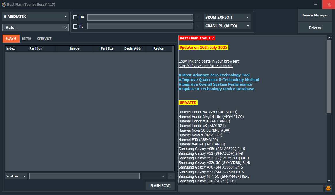 BFT Best Flash Tool by BossV V1.7 BFT Best Flash Tool by BossV V1.7