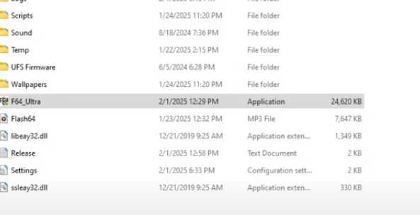 F64 Setup F64 Setup