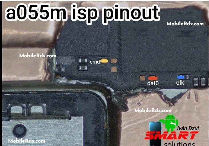 Samsung A05 SM A055FM ISP EMMC PinOUT Samsung A05 SM A055FM ISP EMMC PinOUT