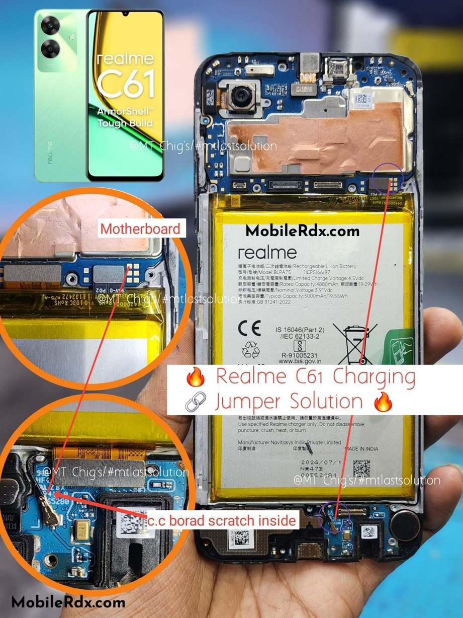Realme C61 Charging Ways Repair Not Charging Problems Realme C61 Charging Ways Repair Not Charging Problems