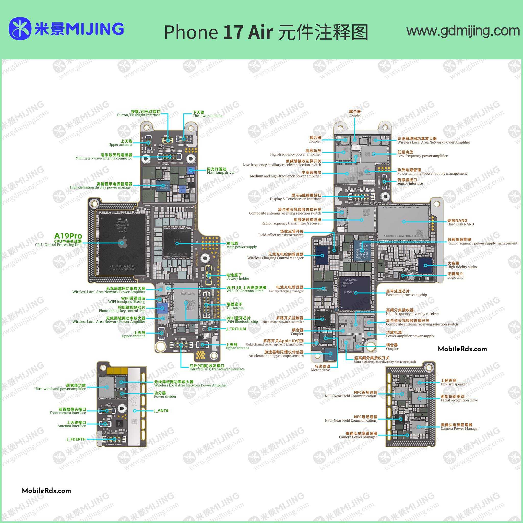 iPhone 17 Air Motherboard Details 2 iPhone 17 Air Motherboard Details 2