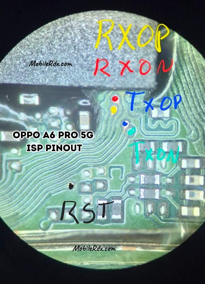 Oppo A6 Pro 5G ISP Pinout Oppo A6 Pro 5G ISP Pinout