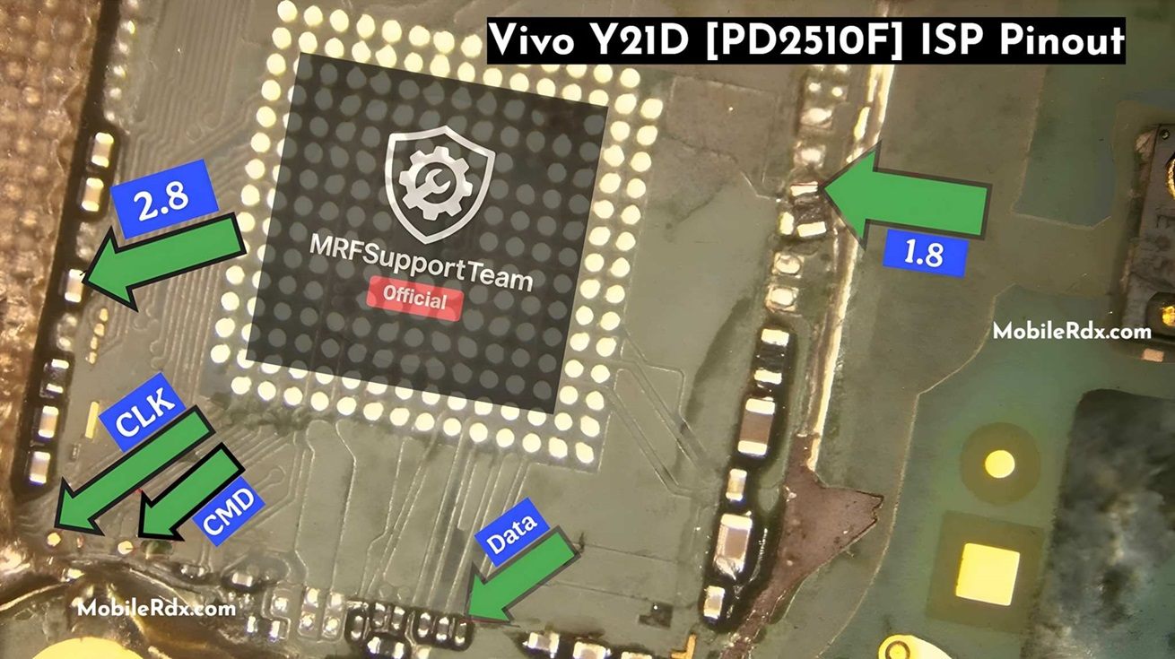 Vivo Y21D PD2510F ISP Pinout Vivo Y21D PD2510F ISP Pinout