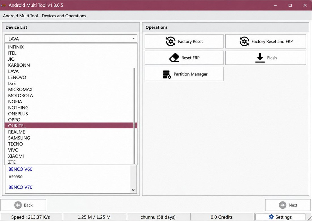 Android Multi Tool v1.3.6.5 Interfac Android Multi Tool v1.3.6.5 Interfac